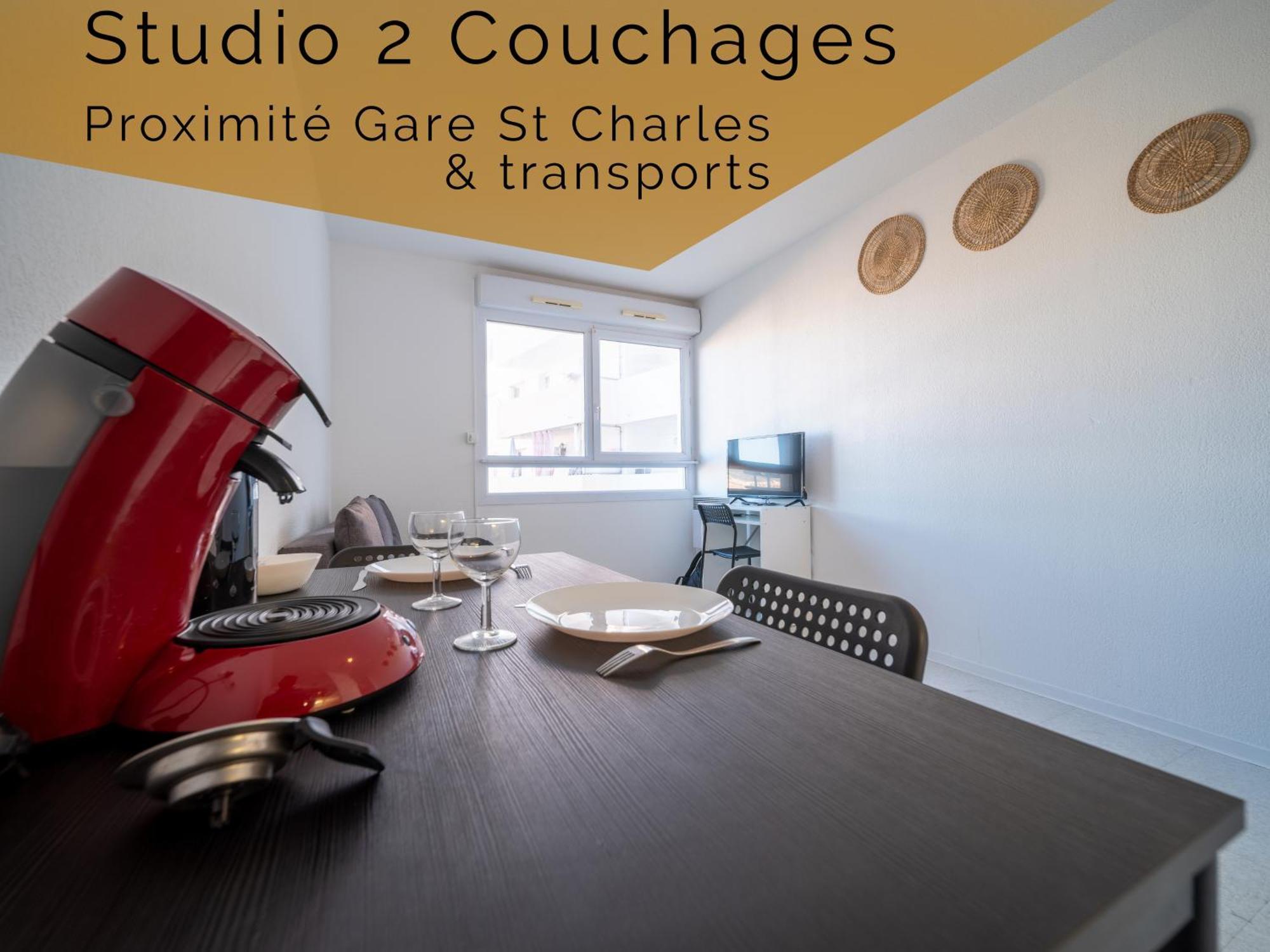 Appartement Tout Equipe A 6Min De La Gare St Charles Marseille Exteriör bild