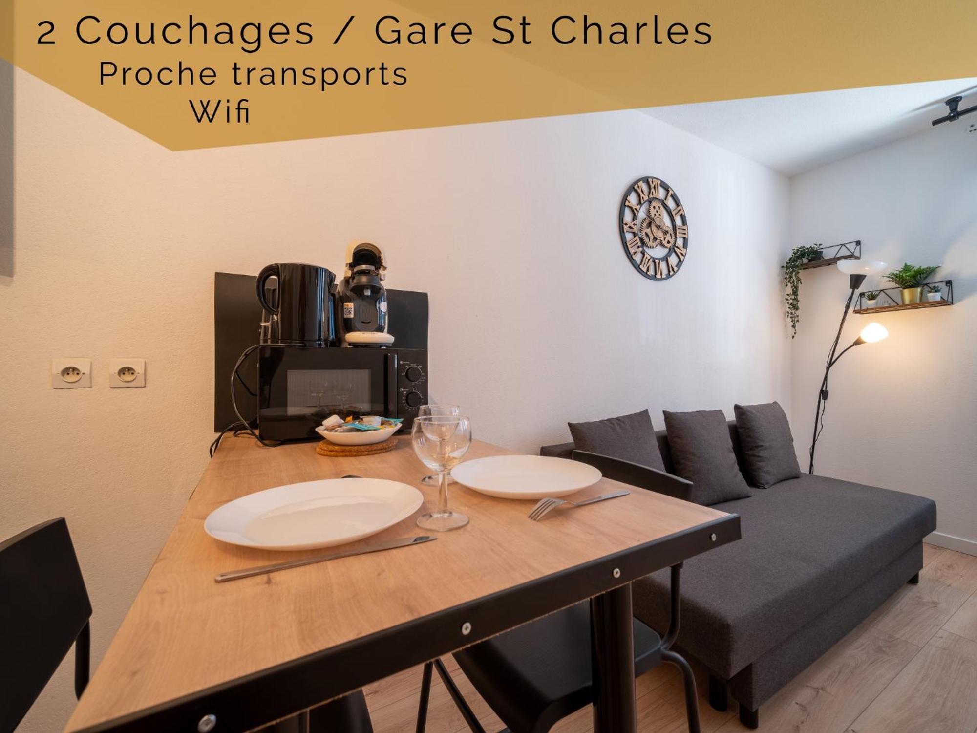 Appartement Tout Equipe A 6Min De La Gare St Charles Marseille Exteriör bild